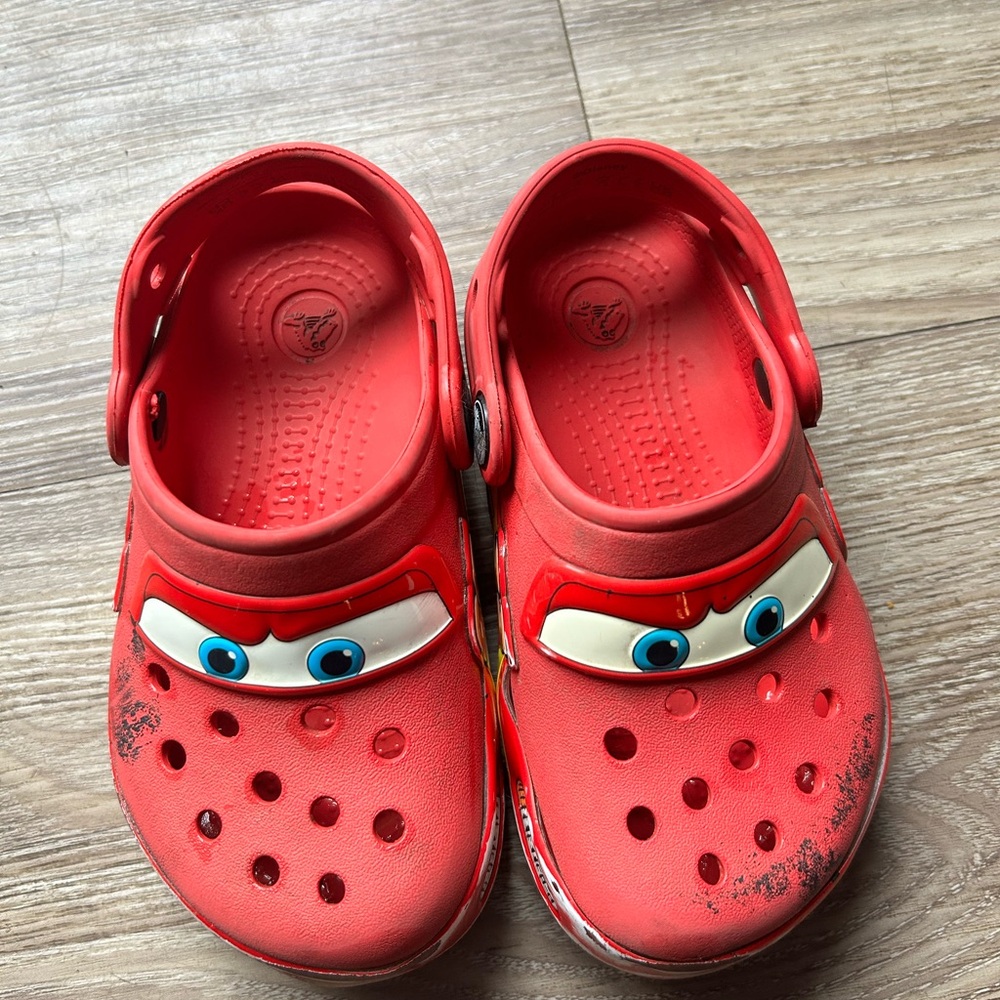 Used crocs. Cars  kids size 10